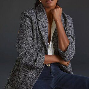 NWT Anthropologie Avec Les Filles Relaxed Patch-Pocket Blazer